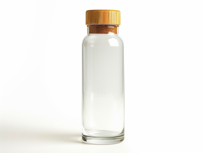 Cookvala Borosilicate Glass Oil Dispenser Bottle with Airtight Bamboo Lid, 500ml